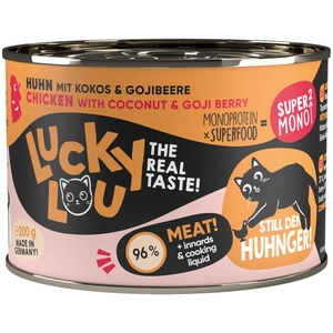 6x 200g Lucky Lou SuperMono² nourriture pour chat humide pas cher
