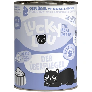 6x 400g Lucky Lou sterilised nourriture pour chat humide pas cher