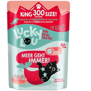 Lucky Lou adulte 6 x 300 g - Volaille & thon pas cher