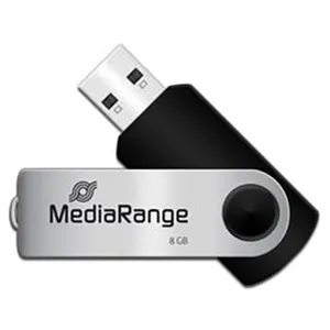 MediaRange Clé USB (8 Go, USB-A), Clé USB, Noir, Argent pas cher