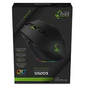 MediaRange souris de jeu filaire avec effet RGB (Filaire), Souris, Noi... pas cher