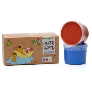 Neogrün Coffret Nori 2 pots bleu + rouge peinture aux doigts naturelle... pas cher