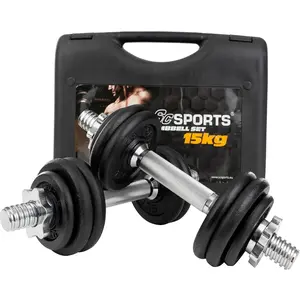 Haltères courts 15 20 kg avec mallette 15 KG ScSports pas cher