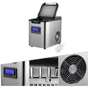 AREBOS Machine à glaçons |12 kg/24 h | 10-15 minutes de production | 3...