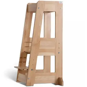 Tour d'apprentissage TISSI - Felix - Enfant - Bois naturel - Évolutive pas cher