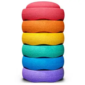 Stapelstein Jeu de motricité Original Mini rainbow classic (6 blocs) pas cher