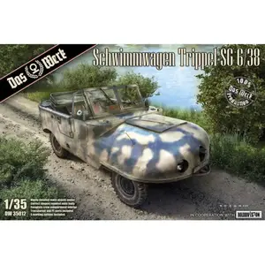 Das Werk Modelbouwpakket Militaire voertuigen - 35012 Schwimmwagen Trippel SG 6/38 Plastic - 1:35 - Modelbouw