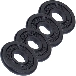 Disques de musculation en fonte 2 20 kg 2 KG (4 x 0.5 KG) ScSports pas cher
