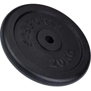 Disque de poids en fonte ScSPORTS - 20 KG ø30 / 31 pas cher