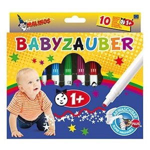Malinos Bébé Marqueurs 10 pièces pas cher