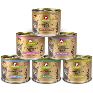 6x200g GranataPet Symphonie 6 saveurs - Pâtée pour chat pas cher