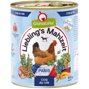 6x 800g Granatapet Liebling's Mahlzeit City Tour Paris nourriture pour chiens humide pas cher