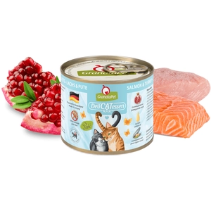 6x200g DeliCatessen GranataPet saumon, dinde pour chat pas cher