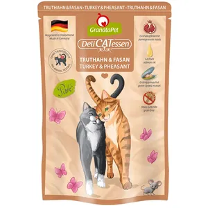 12x85g DeliCatessen GranataPet dinde, faisan pour chat pas cher