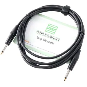 Pronomic Stage INST-3 câble instrument noir jack 3m pas cher