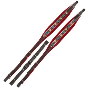 Alpenklang sangles pour accordéon à 4 rangées - blanc/ rouge pas cher