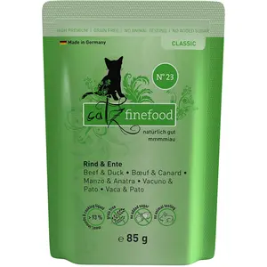 catz finefood 8 x 85 g - boeuf, canard pas cher