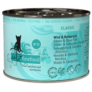 Catz Finefood 6 x 200 g pour chat - gibier, sébaste pas cher