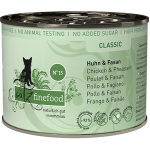 6x200g Catz Finefood poulet, faisan - Pâtée pour chat pas cher