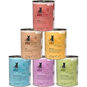 Boîte de pâtée pour chat catz finefood (6 x 400 g)- Numéro 3 à numéro 13-2,4 kg, pas cher