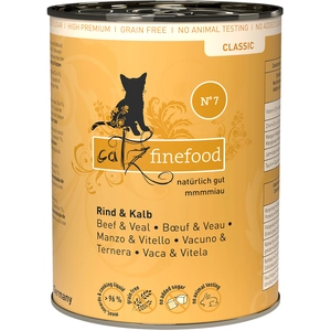 Catz Finefood 6 x 400 g pour chat - boeuf, veau pas cher