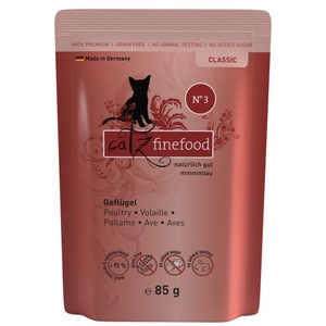 8x85g Catz Finefood volaille - Pâtée pour chat pas cher