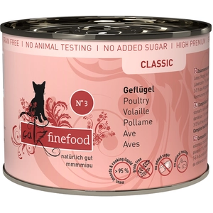 6x200g Catz Finefood volaille - Pâtée pour chat pas cher