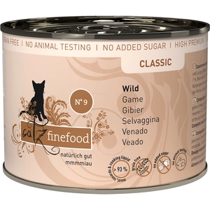 6x200g Catz Finefood gibier - Pâtée pour chat pas cher