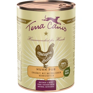 Terra Canis Metzgers Bestes 6 x 400 g pour chien - pur poulet pas cher