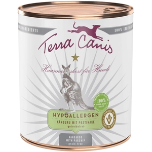 6x800g Hypoallergénique kangourou, panais Terra Canis - Pâtée pour chien pas cher