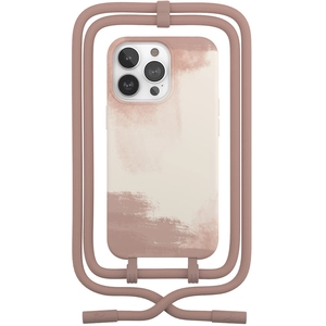Coque avec cordon WOODCESSORIES iPhone 13 Pro Max Tour de cou rouge pas cher