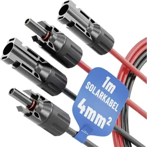 Absina, Énergie solaire : accessoires, Kit de câble solaire de 1 m (Câble solaire) pas cher