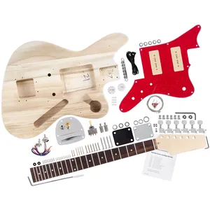 Rocktile kit de construction de guitare électrique style JAG pas cher