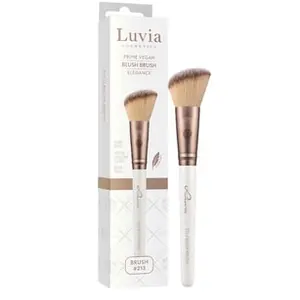 Pinceau de maquillage professionnel Luvia 213 - Pinceau à blush - Pinceau à poudre - Pinceau à poudre biseauté - Pinceau de maquillage végétalien - Pinceau à blush - Elegance pas cher