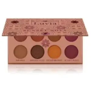 Comparateur de prix : Luvia Palette d'ombres à paupières mates et paillettes : Vegan Sunset Nova Eyeshadow, cosmétiques durables sans microplastiques ni parfums