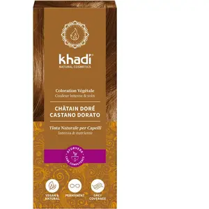 Khadi - Coloration permanente aux plantes Brun doré 100 g - Khadi pas cher