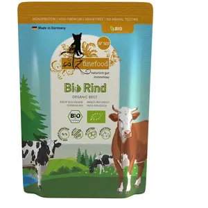 catz finefood Bio 12 x 85 g pour chat - No.507 boeuf bio pas cher