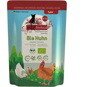 catz finefood Bio 12 x 85 g pour chat - No.503 poulet bio pas cher