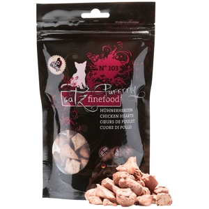 35g Purrrrly coeurs de poulet catz finefood - Friandises pour chat pas cher