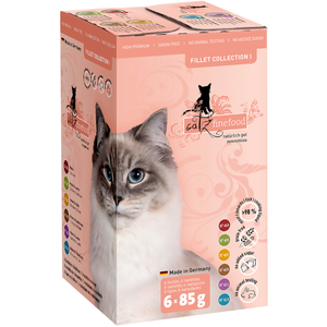 6x85g catz finefood Fillets lot mixte - Pâtée pour chat pas cher