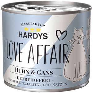 6x200g Hardys LOVE AFFAIR poulet et oie nourriture humide pour chats pas cher