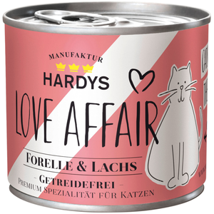 Hardys LOVE AFFAIR 6 x 200 g / 185 g pour chat - saumon, truite (6 x 185 g) pas cher
