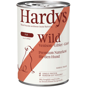 6x 400g Hardys Pur Wild nourriture pour chiens humide pas cher