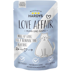 Hardys LOVE AFFAIR 12 x 100 g pour chat - poulet, oie pas cher