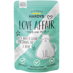 Hardys LOVE AFFAIR 12 x 100 g pour chat - veau, dinde pas cher