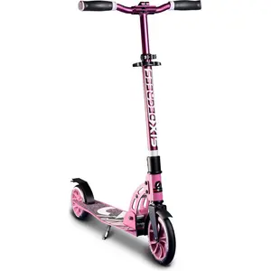 Six Degrees 2-wiel Kinderstep Opvouwbaar Voetrem Roze/zwart pas cher