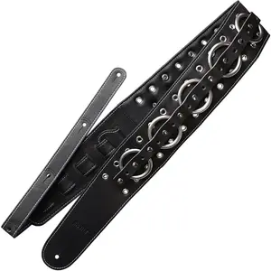 Richter 1129CK Chris Kael Signature, Black & Old Silver Rings, Gitaarband pas cher