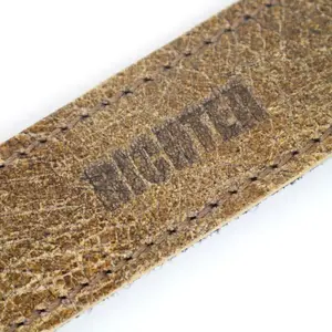 Richter 1045 Worn Natural Slim Deluxe XL Guitar Strap Leren verstelbare gitaarband pas cher