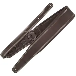 Richter 1010 Brown / White Stitches Springbreak I Nappa Guitar Strap v...