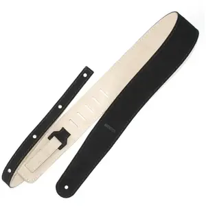 Richter 1347 Raw II Suede Black / Beige Guitar Strap pas cher